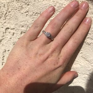 1/2 carat diamond engagement ring/promise ring